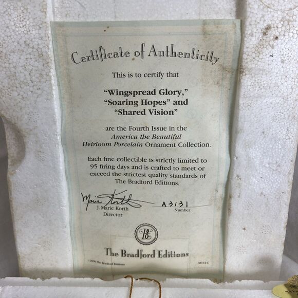 Bradford Editions 1999 America The Beautiful Ornament Collection Larry K. Martin - Picture 10 of 13